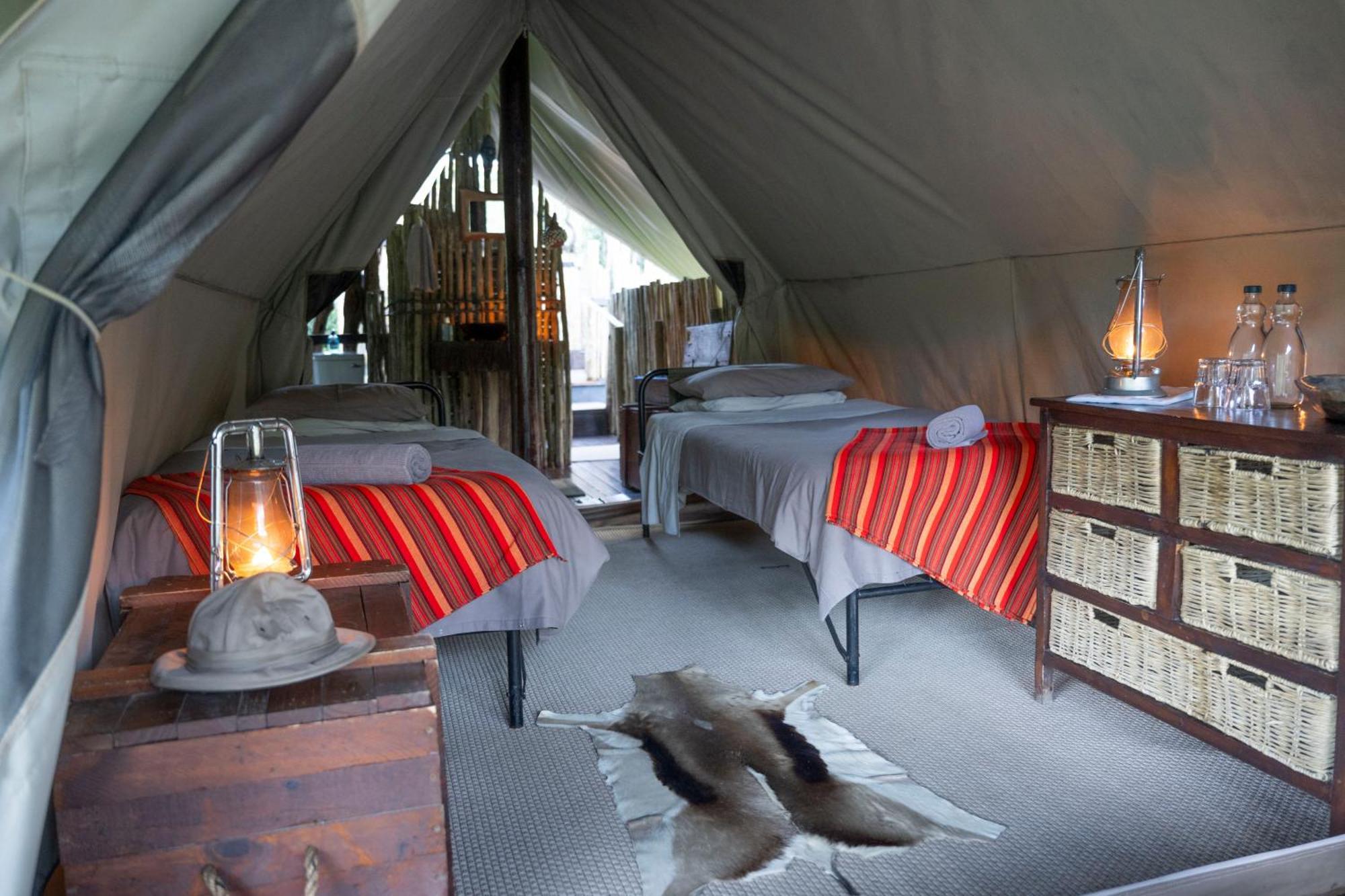 Quatermain's 1920's Safari Camp – Amakhala Game Reserve Bagian luar foto
