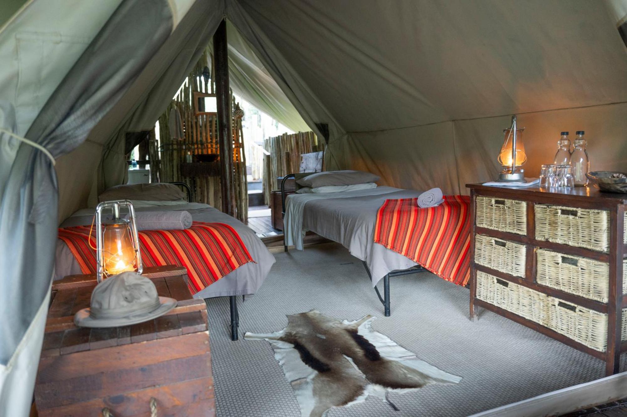 Quatermain's 1920's Safari Camp – Amakhala Game Reserve Bagian luar foto