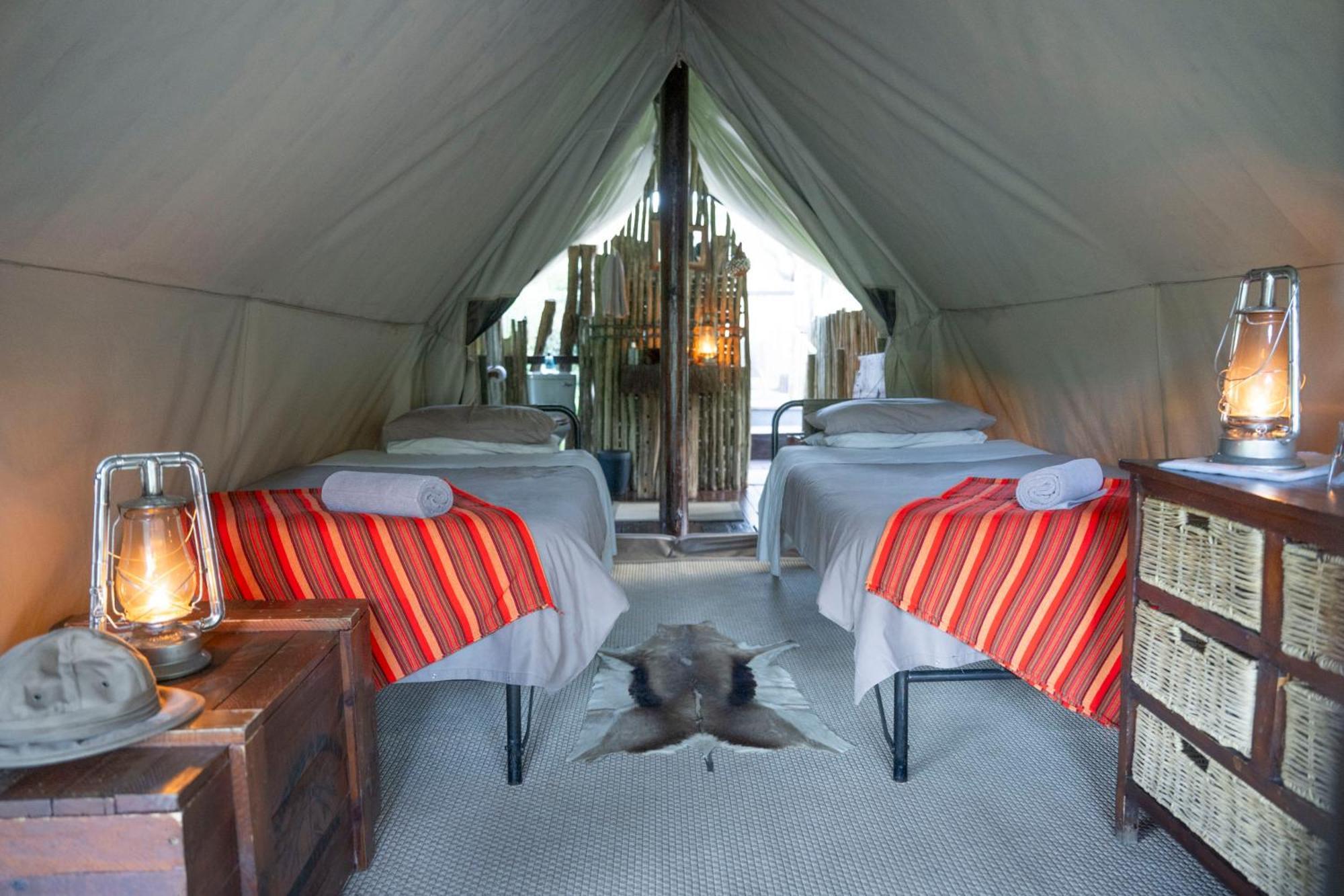 Quatermain's 1920's Safari Camp – Amakhala Game Reserve Bagian luar foto