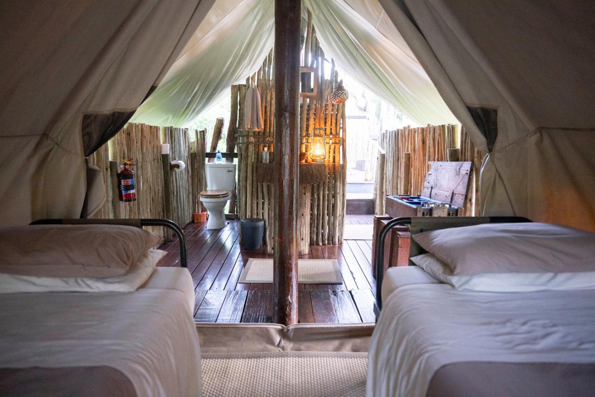 Quatermain's 1920's Safari Camp – Amakhala Game Reserve Bagian luar foto