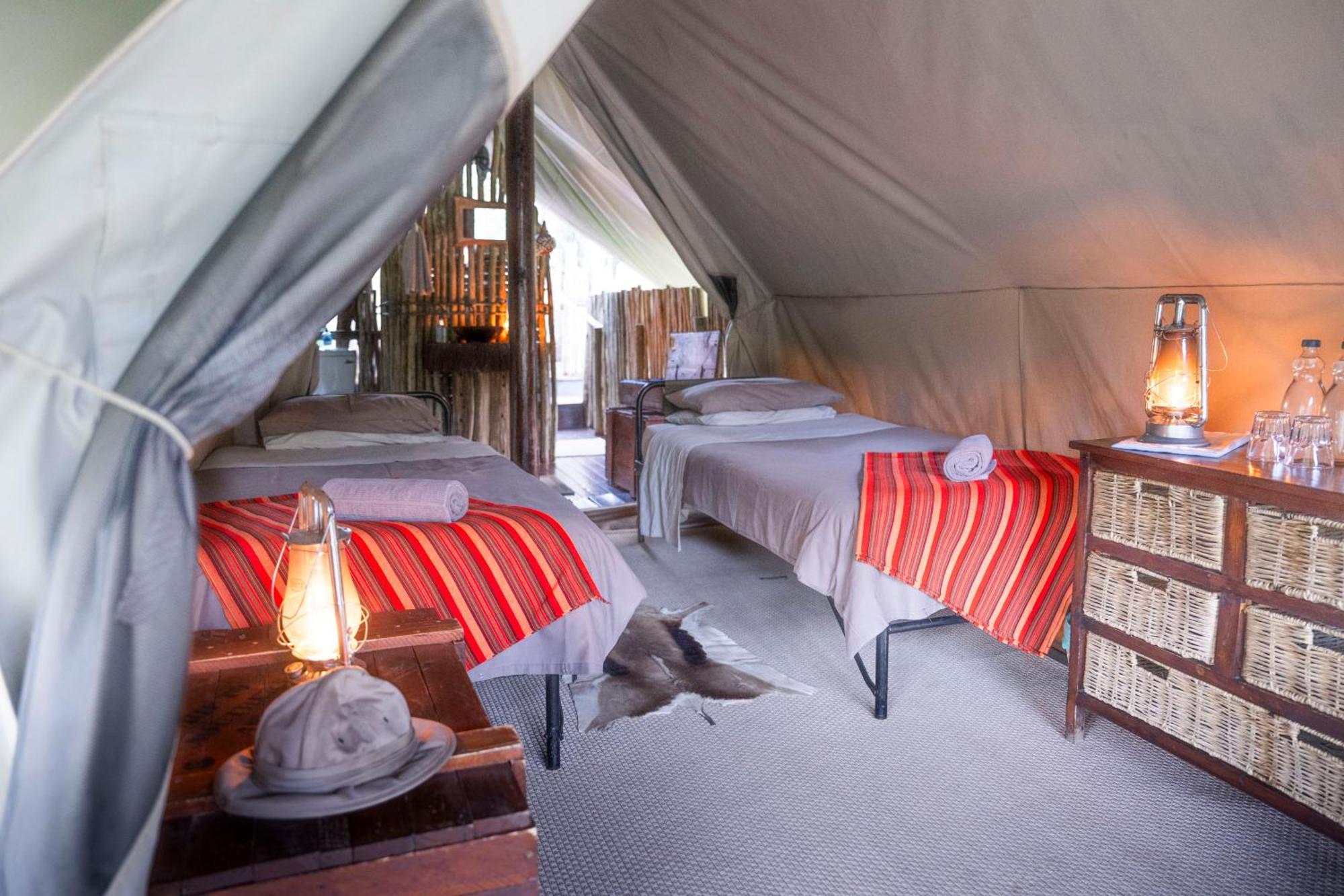 Quatermain's 1920's Safari Camp – Amakhala Game Reserve Bagian luar foto